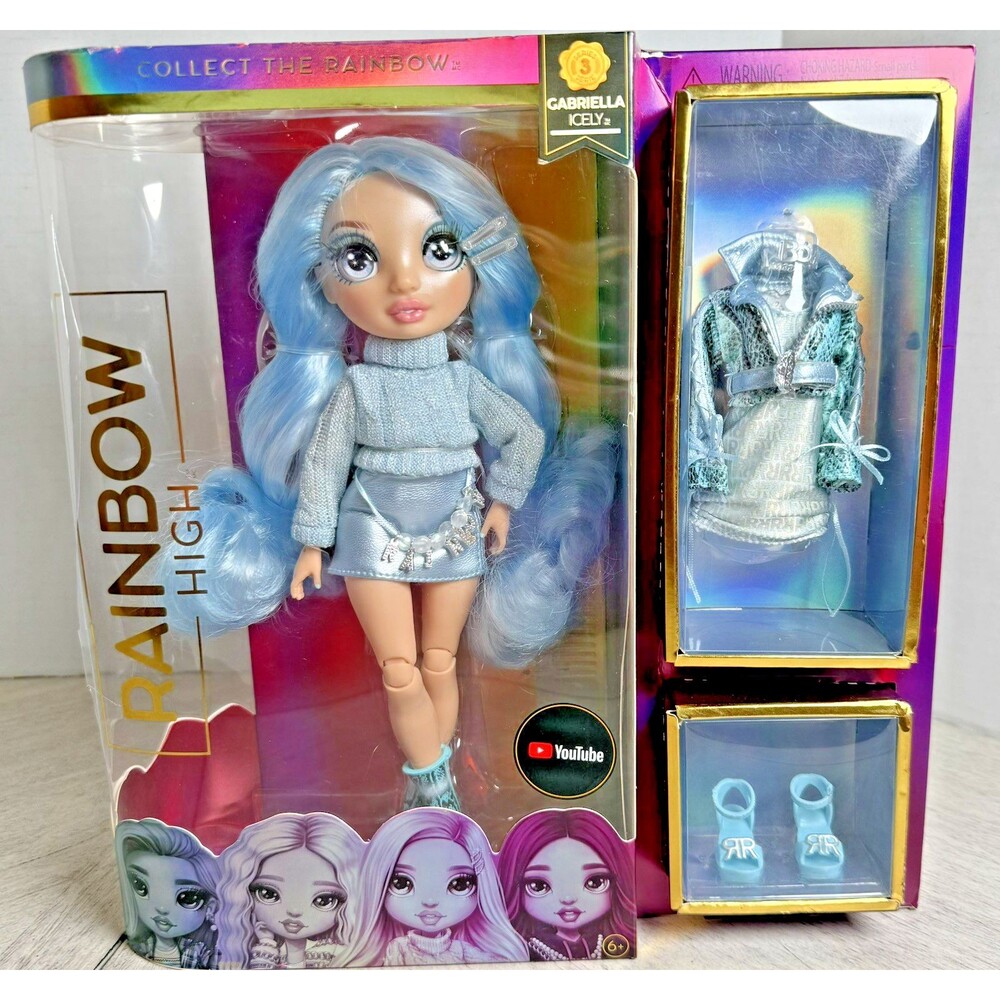Rainbow High Series 3 Gabriella Icely Fashion Doll Ice Light Blue Hair Outfit